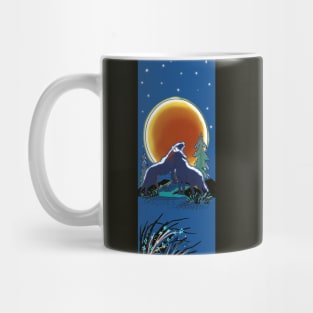 Blood Red Wolf Moon Mug